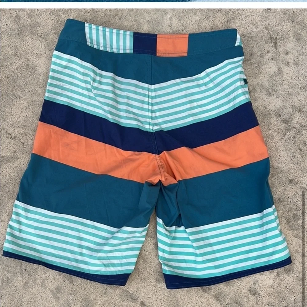 Patagonia Men's Wavefarer Striped Boardshorts Swim Trunks Size 30